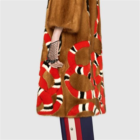 gucci fur coat replica|gucci fur coats female.